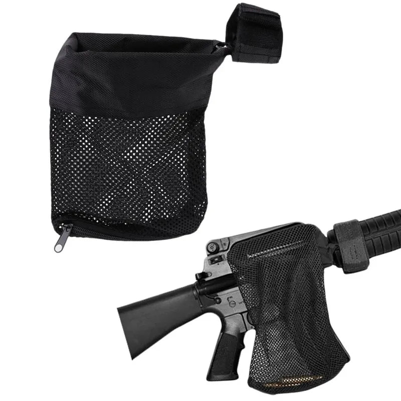 Hunting Bullet Shell Bag Gear Ammo Brass Shell Catcher Mesh Trap Nylon Mesh Bag Capture Black Collection Bag Ammo Bag