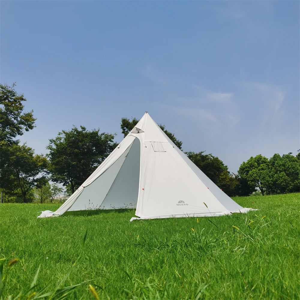 Beach Camp 4-6 People Tipi Hot Tent with Stove Jack 400PRO Camping Pyramid Teepee Tent for Camping Backpacking Hiking