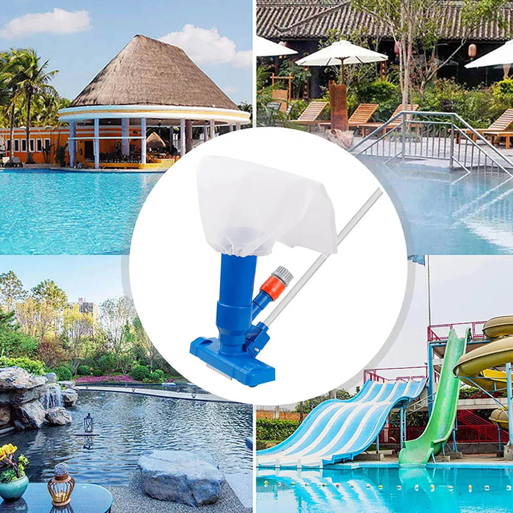 Beach Camp Swimming Pool Vacuum Cleaning Tool Pool Vacuum Cleaner Set for Spring Outdoor Cleaning Skimmer Brush Pool Tool with EU US Plug