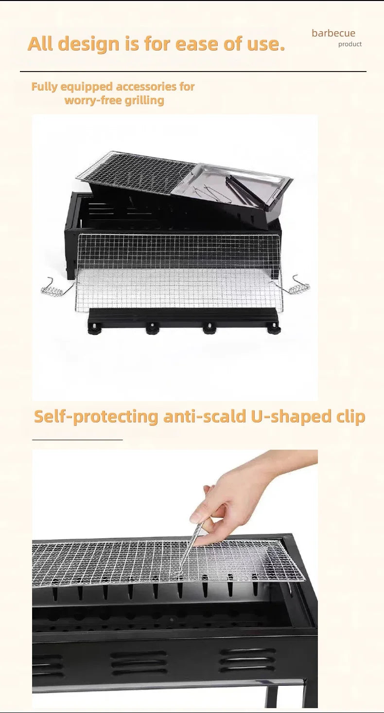 Japanese barbecue grills, portable picnic and camping barbecue grills, barbecue grills, household charcoal barbecue grills
