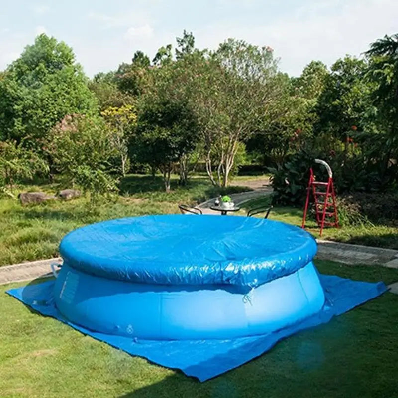 Beach Camp Swimming Pool Mat Round Waterproof Durable Preservation Thermal Dustproof Polyethylene Pool Cloth for Inflatable Pool Garden Gym