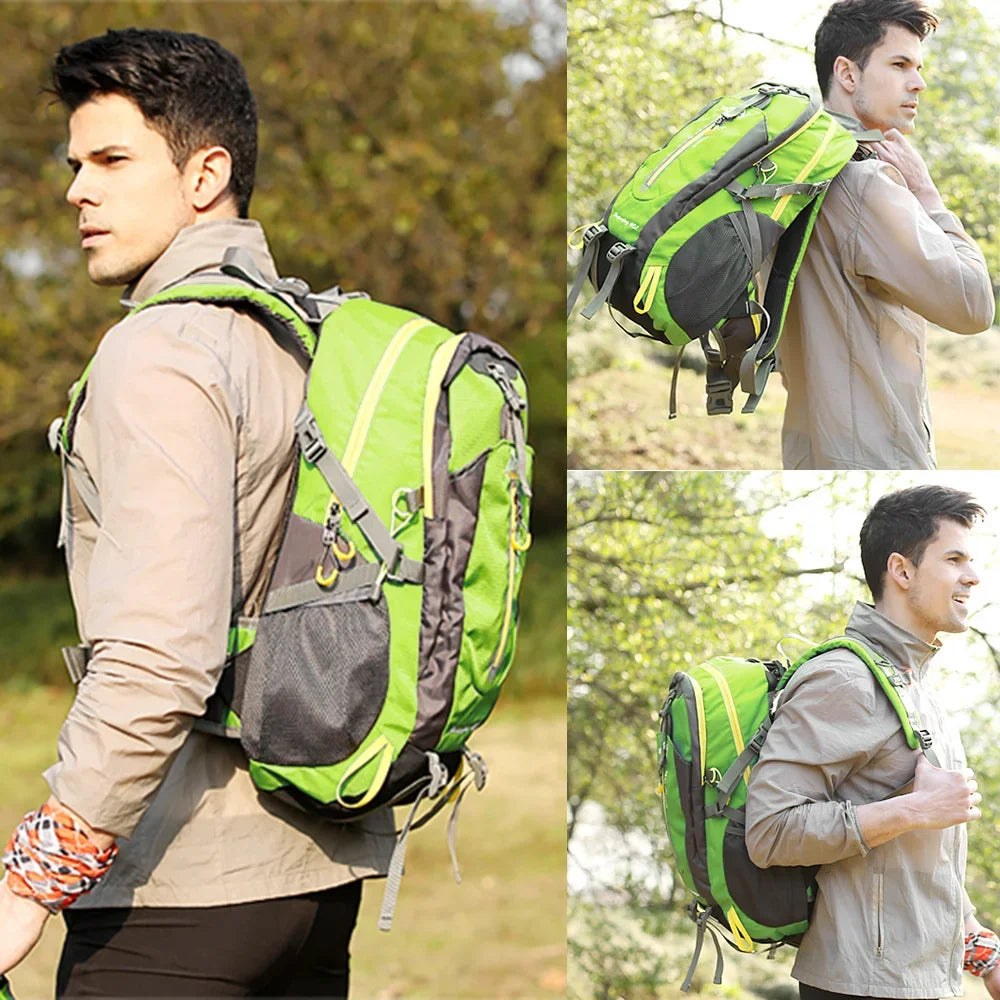 40L Hiking hiking backpack Waterproof traveling backpack Camping Hiking Laptop backpack Hiking supplies for men and women