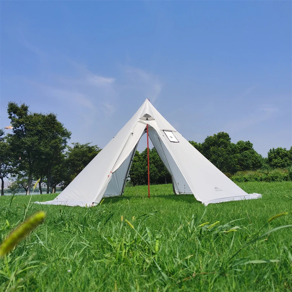 Beach Camp 4-6 People Tipi Hot Tent with Stove Jack 400PRO Camping Pyramid Teepee Tent for Camping Backpacking Hiking