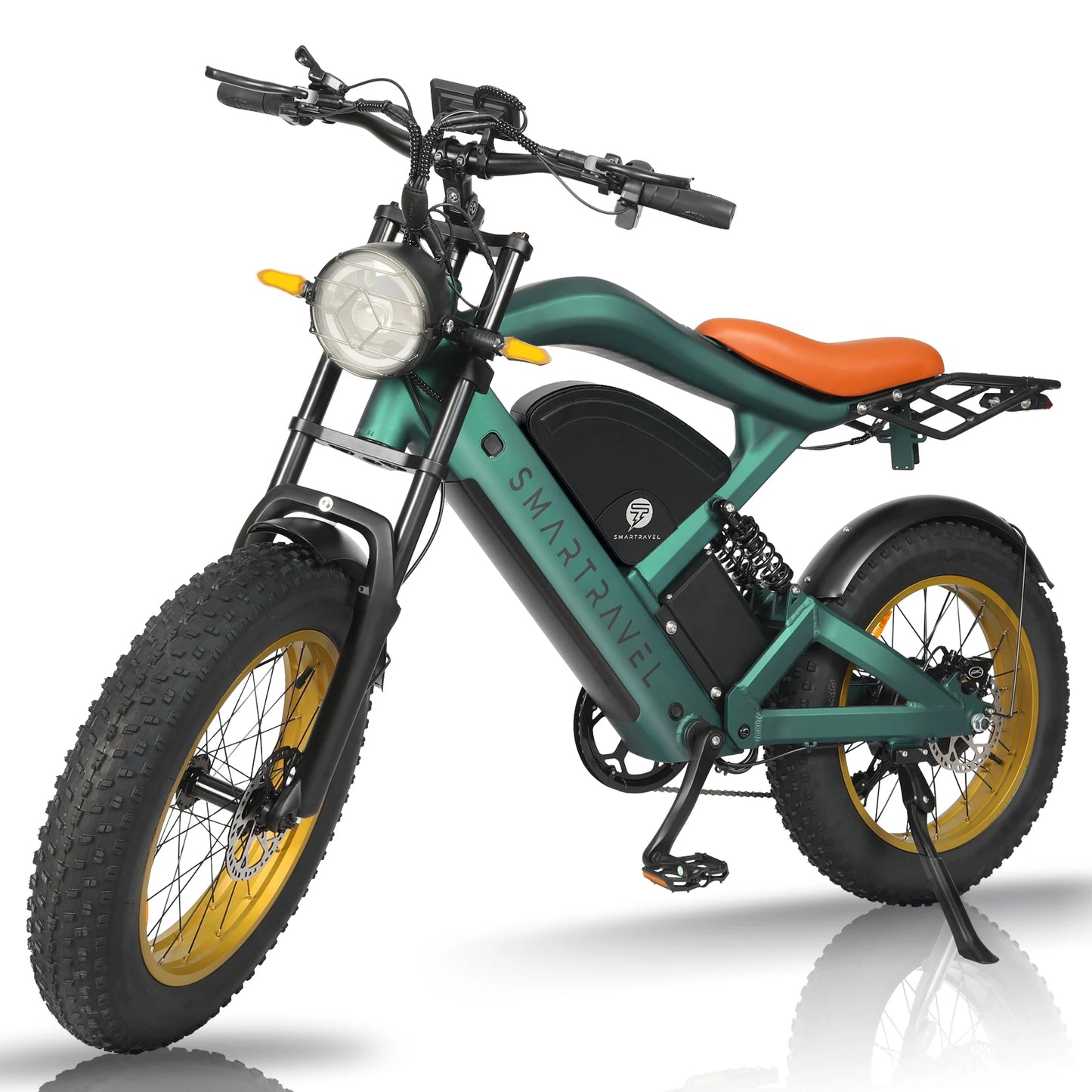 Beach Camp All-terrain Electric Bike 1200W Motor 48V20AH Battery 20*4.0 Tire Mountain E-bicycle 52KM/H Urban E-bicycle Electric motorcycle