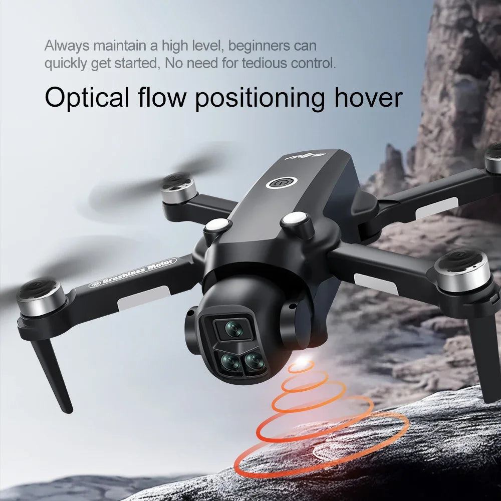 Beach Camp Drone 4K Professional HD Dual-Camera Obstacle Avoidance 5G Wi-Fi with Screen Remote Control Quadcopter Optical Flow Drone