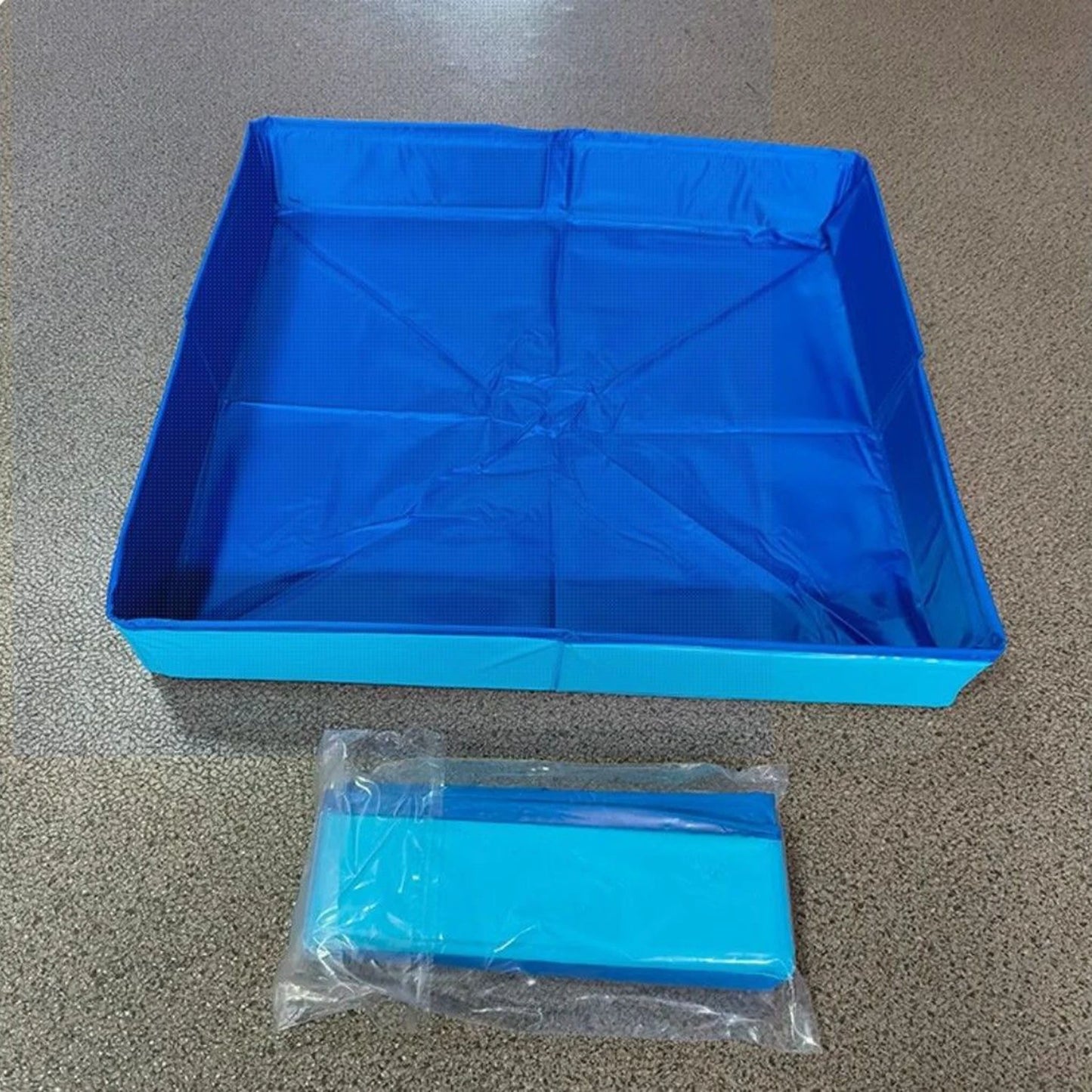 Beach Camp Dog Kiddie Pool PVC Folding Swimming Pool for Dog Non-Inflatable Save Space Pet Puppy Bathing Tub for Puppy Cats Other Animals