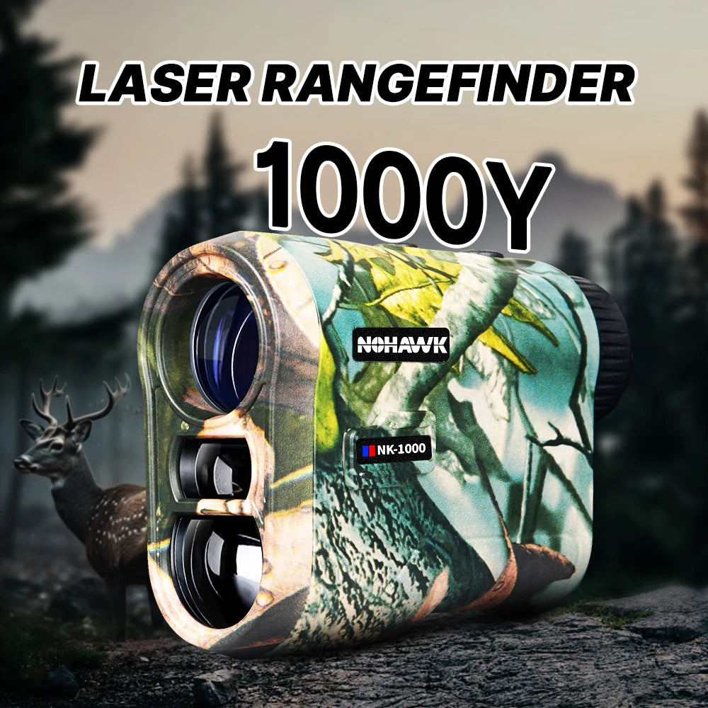 Nohawk Hunting Rangefinder 1000M Multifunctional Range Finder with USB-C Charging Monoculars Telescope for Hunting and Golfing