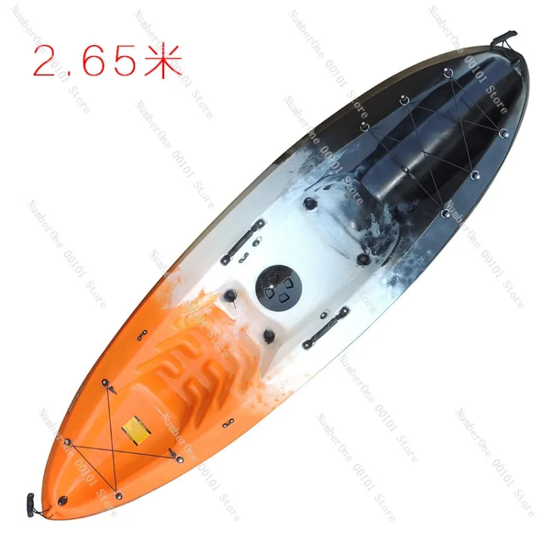 Beach Camp Single canoe rowing, fishing boat PE plastic kayak, fishing boat PE luya boat
