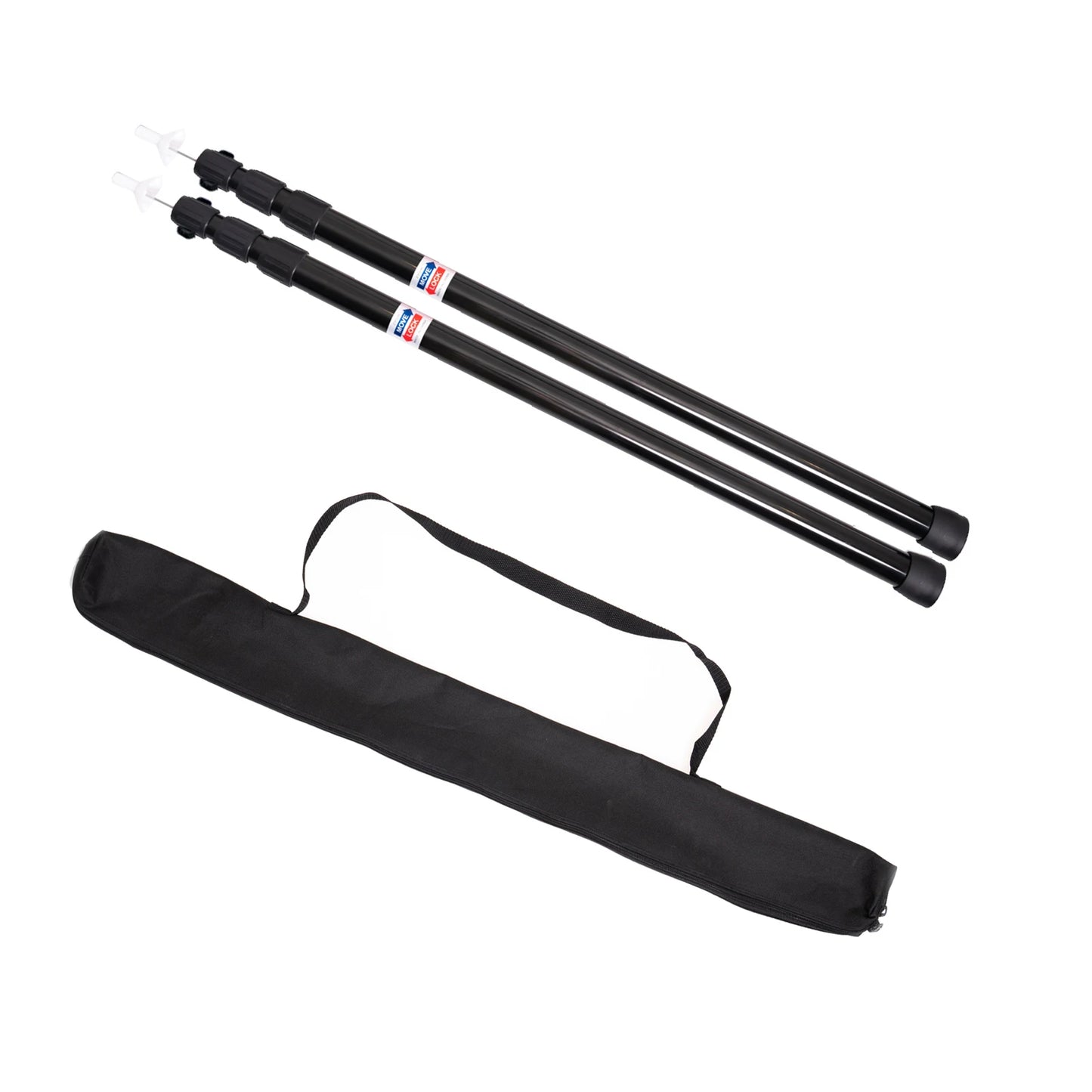 Thicken Aluminum Alloy Tent Pole Adjustable Tent Support Rod Beach Shelter Tarp Awning Pole Replacement Poles for Camping Hiking
