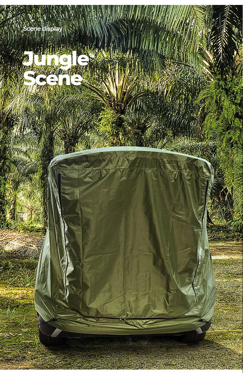 Beach Camp SUV Car Roof Tent, Waterproof Tailgate Awning for Camping, 3-4 Person Universal Sun Shelter with UV Protection