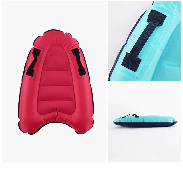 Beach Camp Outdoor Inflatable Surfboard Portable Paddle Board for Adults and Children Learning Swim Safe and Lightweight kick board surfing