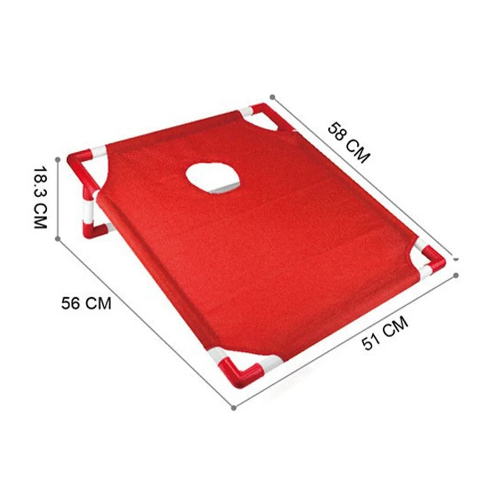 Portable Cornhole Game Set - Includes 1 Game Board & 6 Bean Bags - Ideal for Yard Toss Entertainment