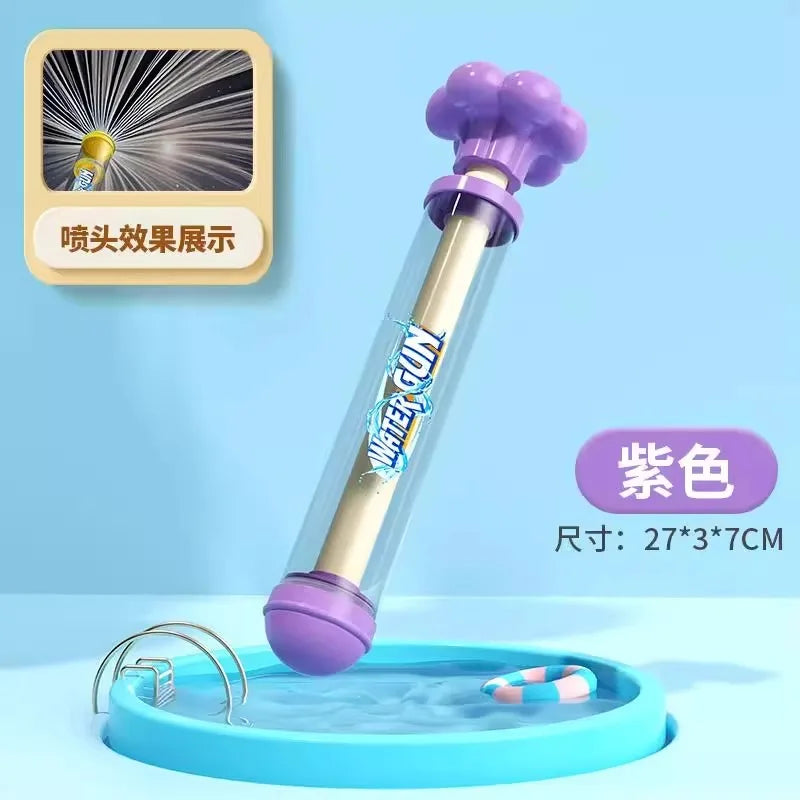 Beach Camp 11" Fireworks Water Gun Playing and Swimming Beach Toys Summer Carnival Fighting Water Battle Pull-out Water Gun Holiday Gifts