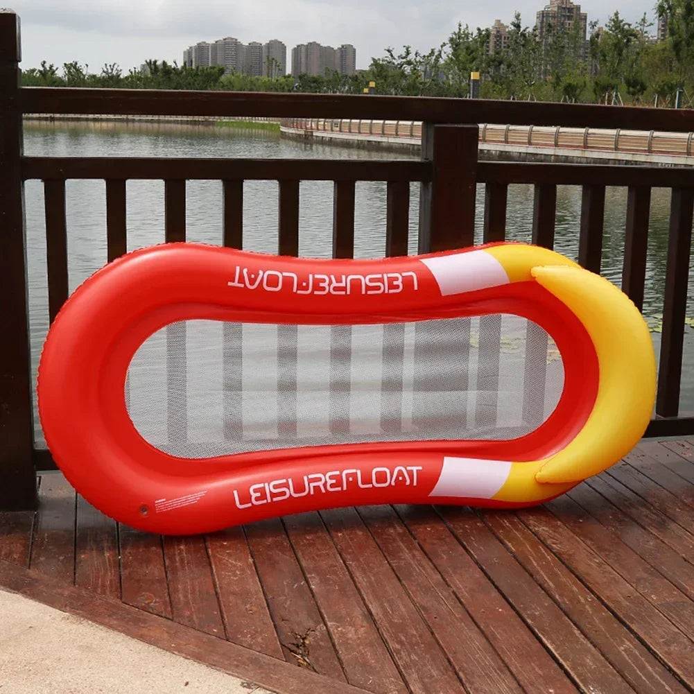 Beach Camp Pool Loungers Beds Inflatable Float Hammock Floating for Adults Child Poolside Lounging Swimming Foldable Water Sleeping Bed