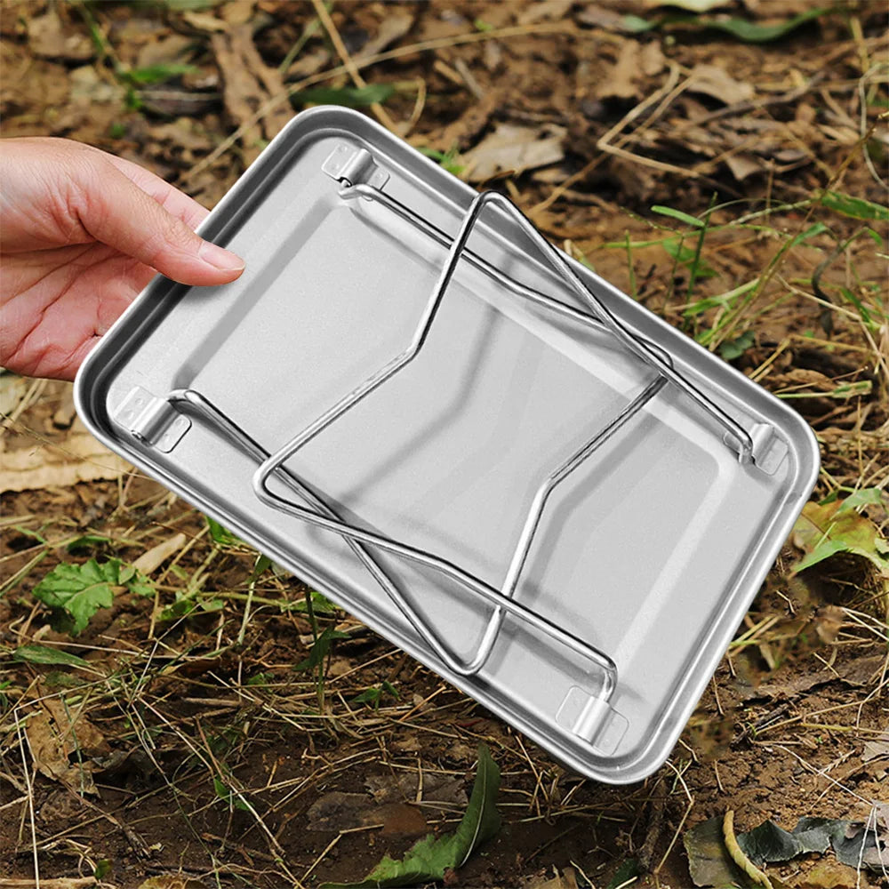 Tomshoo Ultralight Portable Mini Titanium Table Versatile Foldable Table Camping BBQ Grill Tourism Picnic Table Camping Supplies