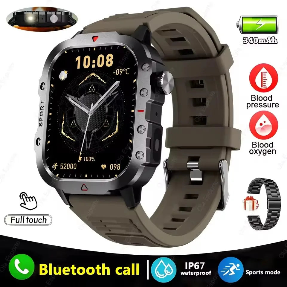Beach Camp 2025 Smartwatch For New GPS Smart Watch Men 1.71 Inch HD Display GPS & Make/Receive Phone Calls 400mAh Battery Braceletes