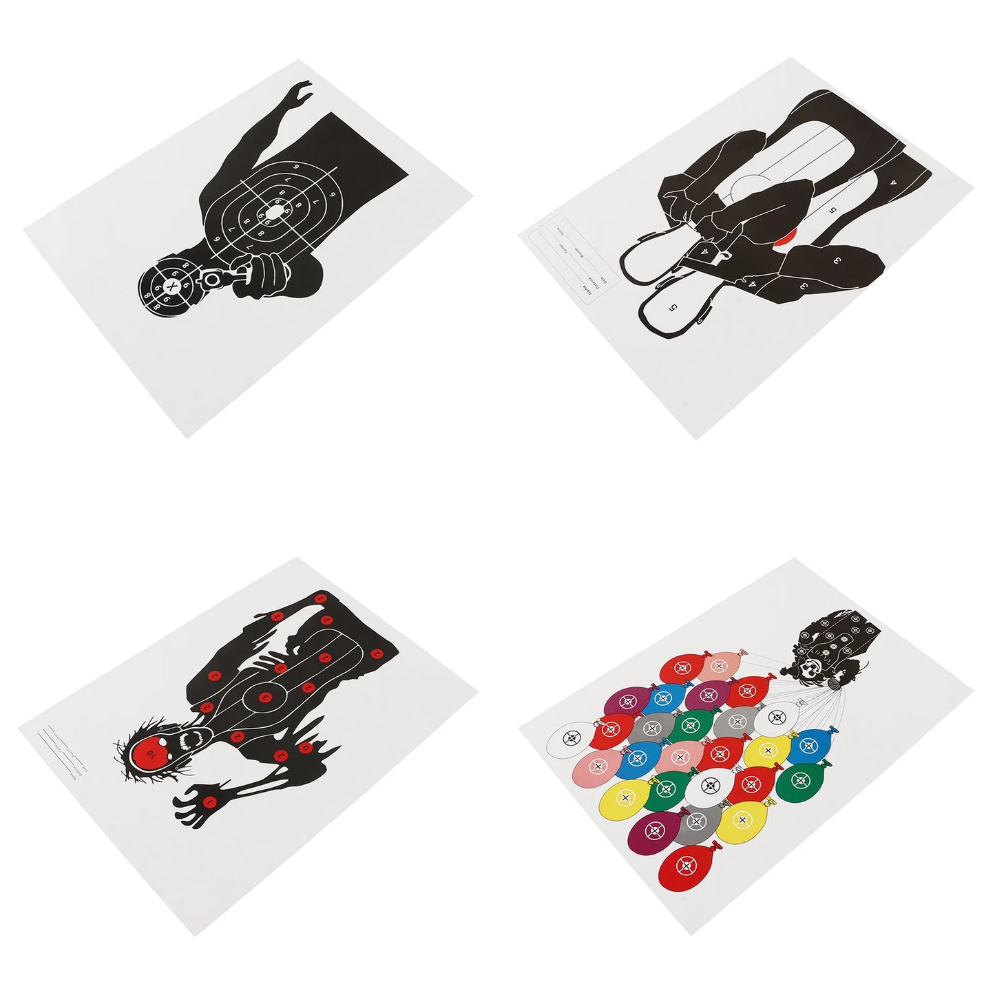 10Pcs Shooting Targets Paper Archery Paper Targets Bow Hunting Shoot Accessories 45x32cm Shooting Stickers