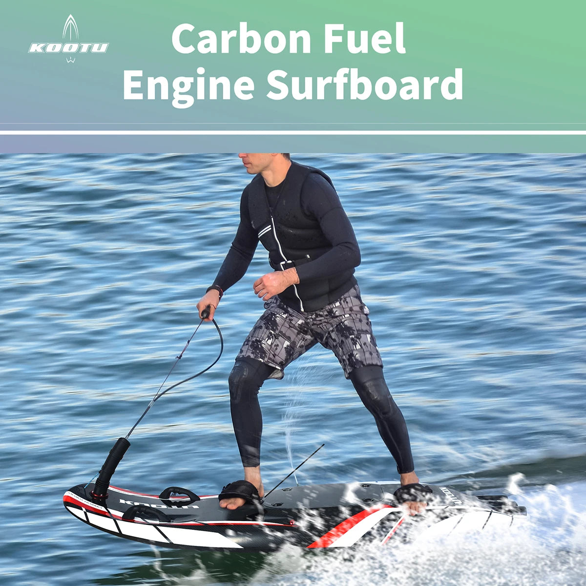 Beach Camp Fuel Engine Surfboard 109cc Electric Surfboard Carbon Fiber Surfboard Powerful High Speed Surfboards
