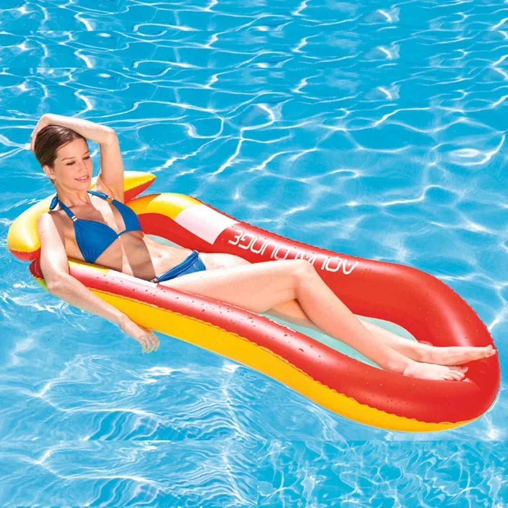 Beach Camp Pool Loungers Beds Inflatable Float Hammock Floating for Adults Child Poolside Lounging Swimming Foldable Water Sleeping Bed