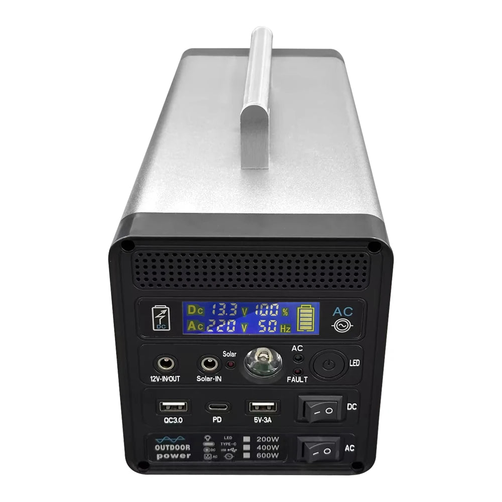 Beach Camp 400W 96000mAh Generator Solar Generator Station Pure Sine Wave 220V Portable Power Outdoor Camping for Home Car Drone Laptops