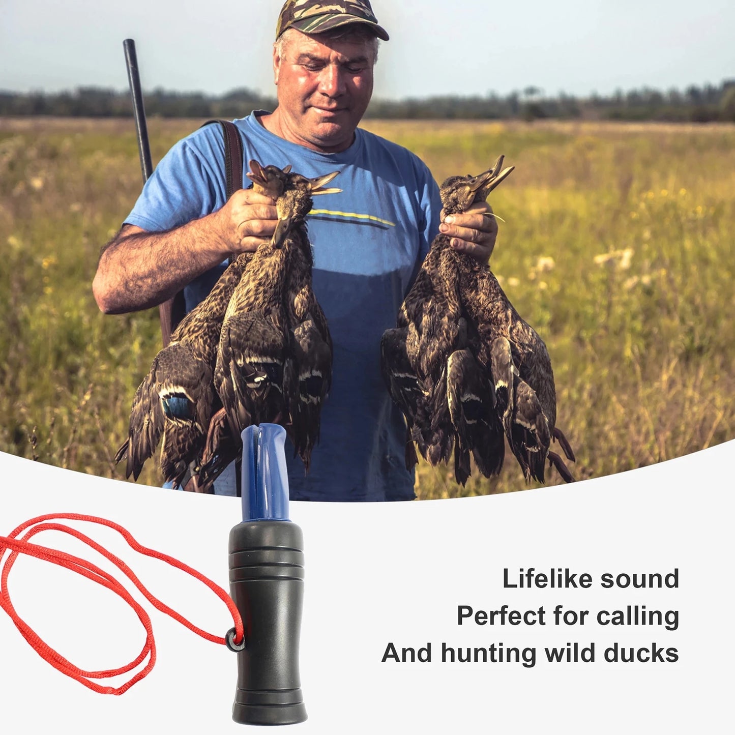 Hunting Duck Call Decoy Hunting Decoys Hunter Hunting Accessory Lure Wild Duck Pheasant Wild Goose Plastic