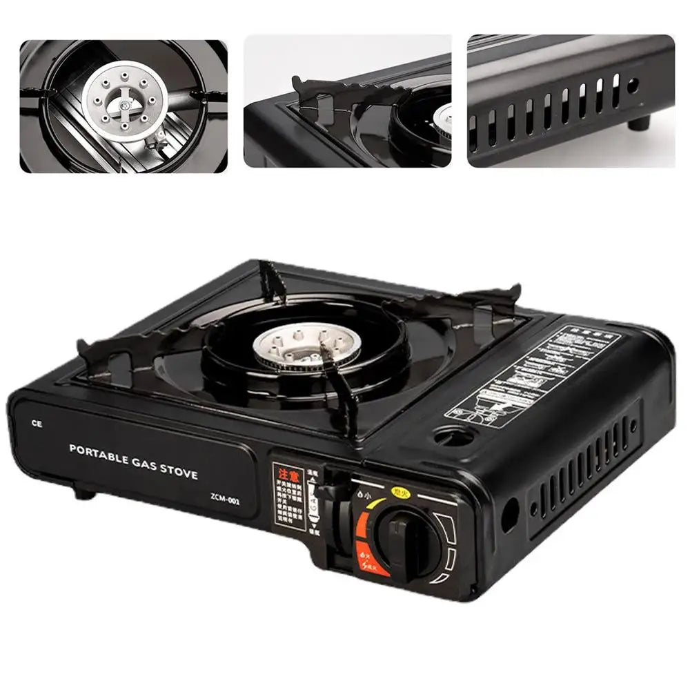 Beach Camp Stove for Heat Small Cassette Stove Single Burner Portable Burner Cassettes Stove For Camping Picnics Hiking BBQ Outdoor