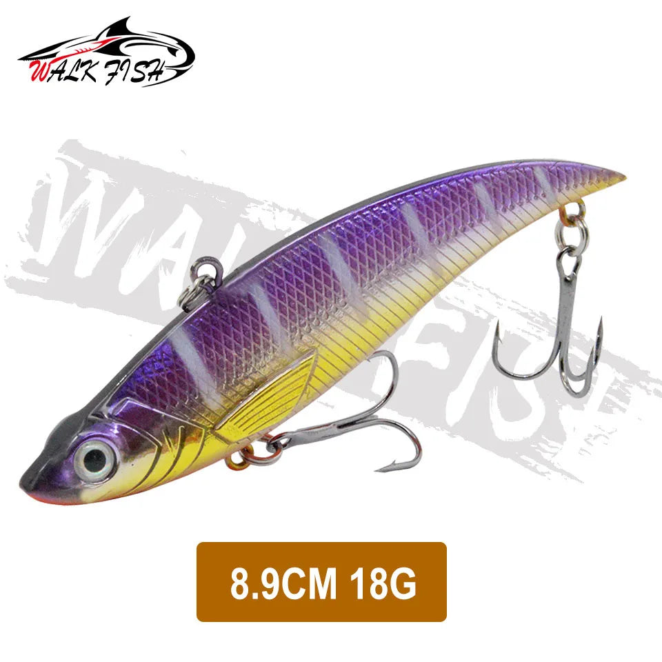 WALK FISH Sinking Vibration Fishing Lure 10g 14g 18g 22g Hard bait Artificial VIB Winter Ice Fishing Pike Bait Tackle Isca Pech