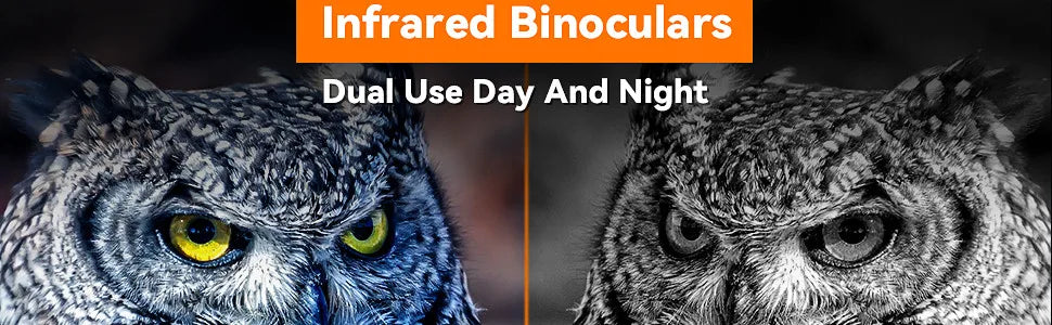 Night Vision Binoculars, FHD Infrared Hunting Night Vision 8X Digital Zoom, Night-Vision Scope Hunting Camping Save Photo Video
