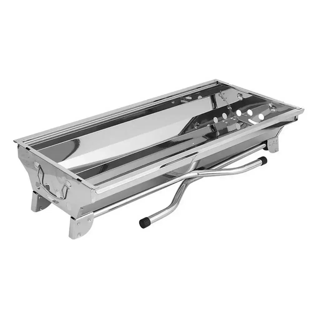 Camping Charcoal Grill Folding Barbecue stove Portable Stainless Steel Large BBQ Grill Picnic Cookware Furnace camping accessory