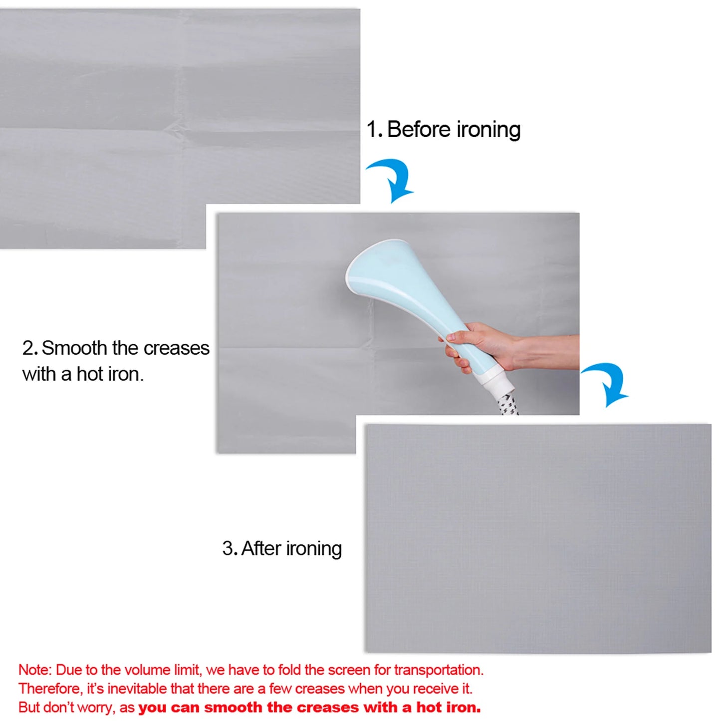 Beach Camp Portable Projector Screen Simple Curtain Anti-Light 60/70/80/100/120 Inches Projection Screens for Home Outdoor Office Projector