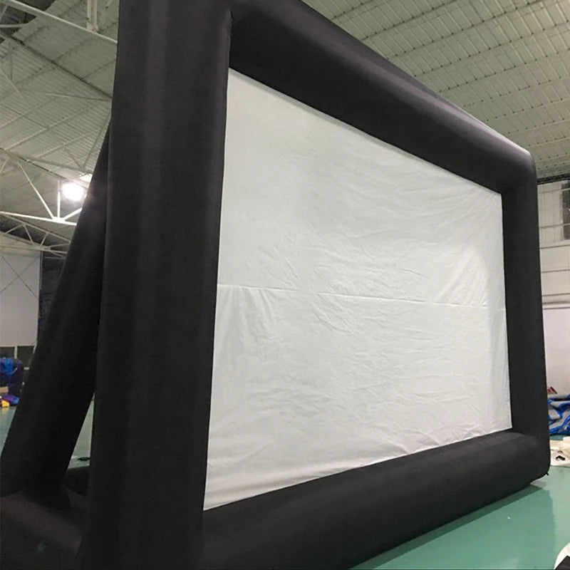 Beach Camp Outdoor Inflatable Movie Screen Moveable Film Projection Screen Advertising Promotion Inflatable Screen Manufacturer Wholesale