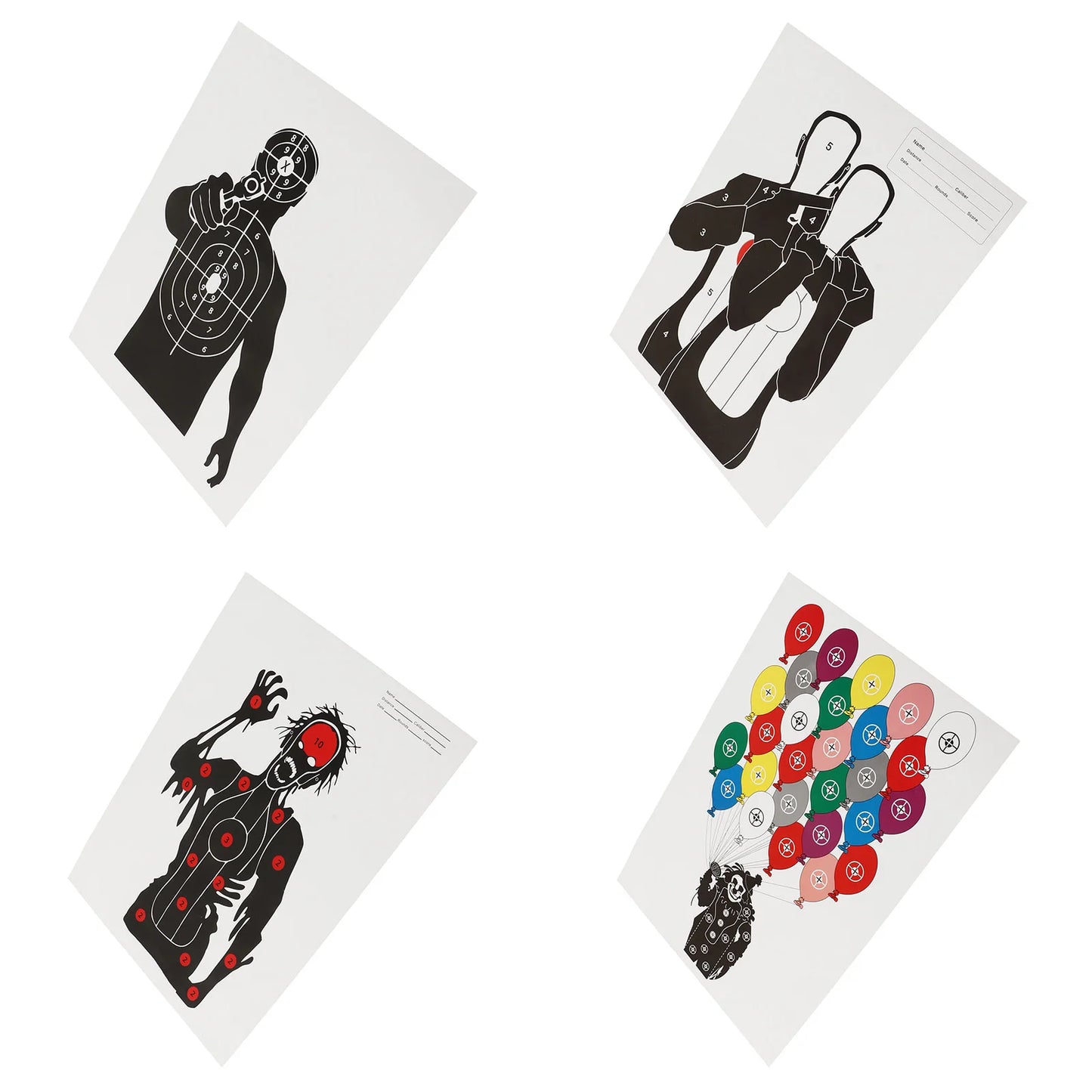 10Pcs Shooting Targets Paper Archery Paper Targets Bow Hunting Shoot Accessories 45x32cm Shooting Stickers