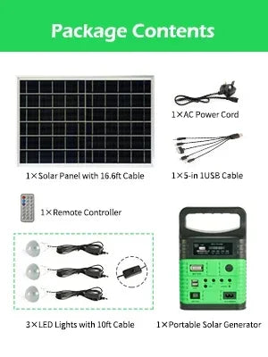Beach Camp Portable Power Station 7500mAh Solar Mini Generator for Outdoor Camping Emergency Fishing Travel Party Trip with USB DC Outlet
