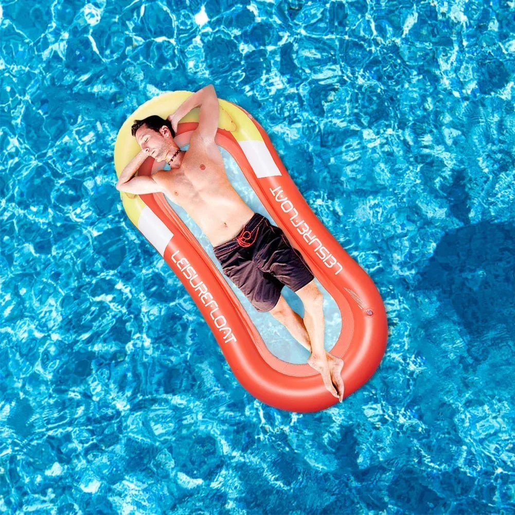 Beach Camp Pool Loungers Beds Inflatable Float Hammock Floating for Adults Child Poolside Lounging Swimming Foldable Water Sleeping Bed