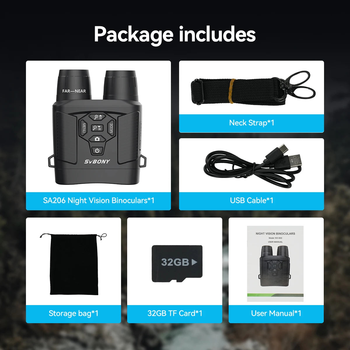 Beach Camp SX31 Zoom Digital Infrared Night Vision Binocular Telescope, for Hunting Camping Professional 4K Night Vision Device