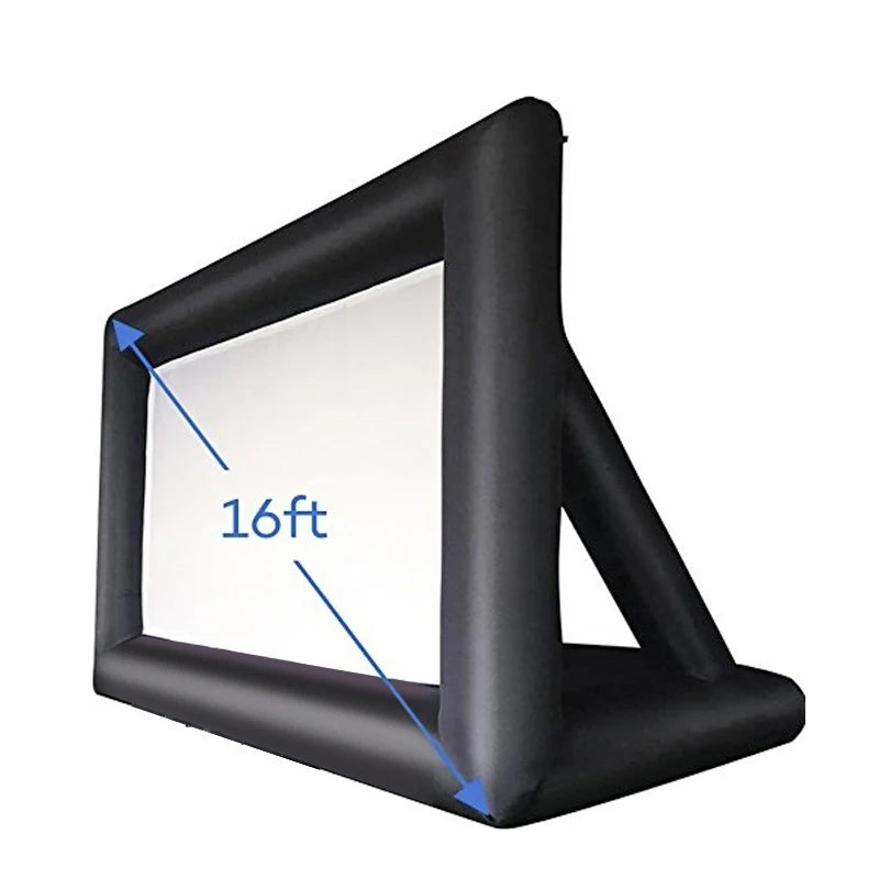 Beach Camp Outdoor Inflatable Movie Screen Moveable Film Projection Screen Advertising Promotion Inflatable Screen Manufacturer Wholesale