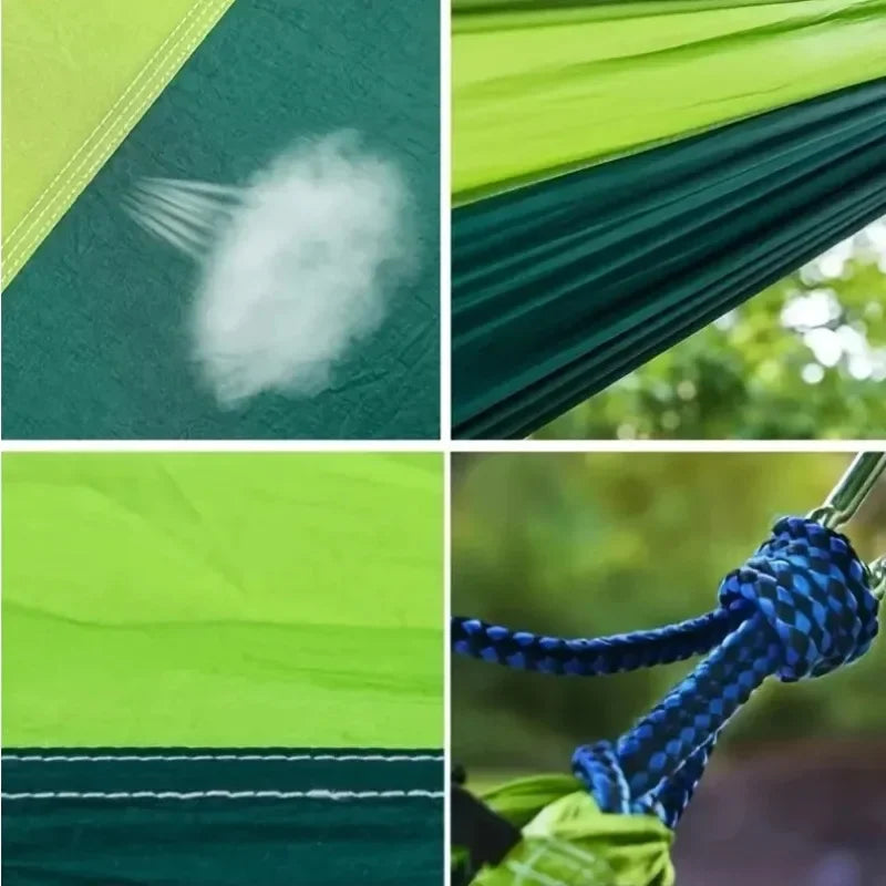 Beach Camp Camping Hammock Lightweight Portable Double Hammock with Tree Straps Camping Gear for Outside Hiking Beach Backpack Travel