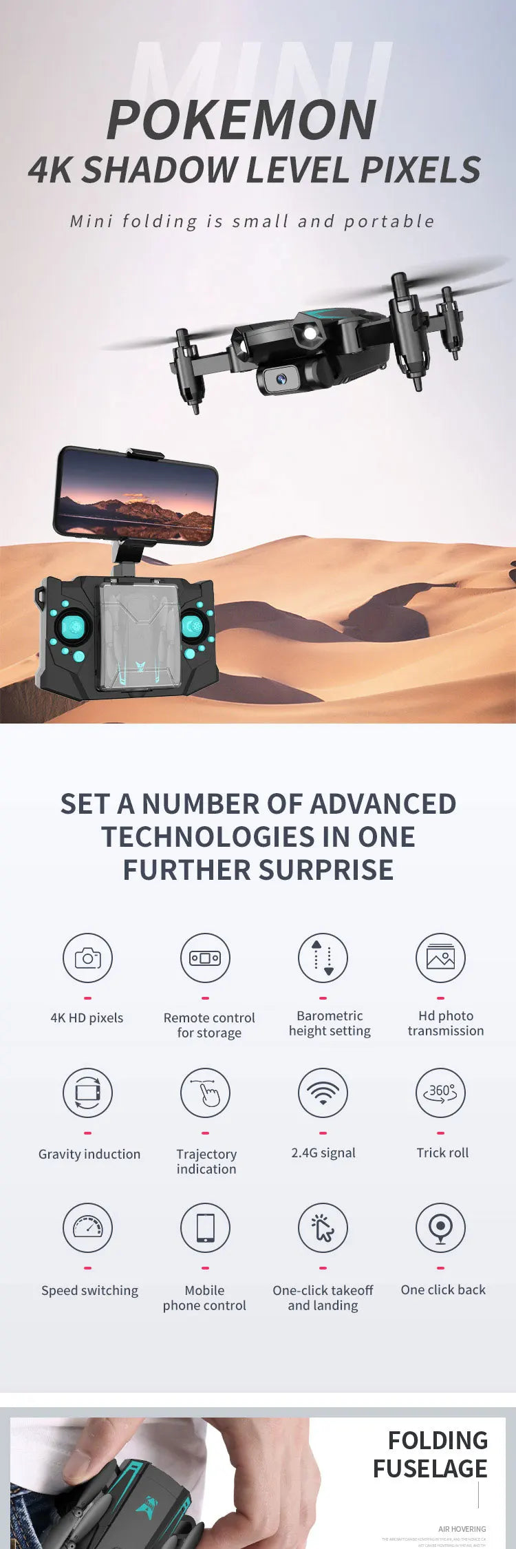 NEW Beach Camp D17 Mini Drone 4k Professional HD Wide Angle Camera WiFi FPV RC Drone Camera Height Hold Pocket Drone Helicopter Toy GIFT