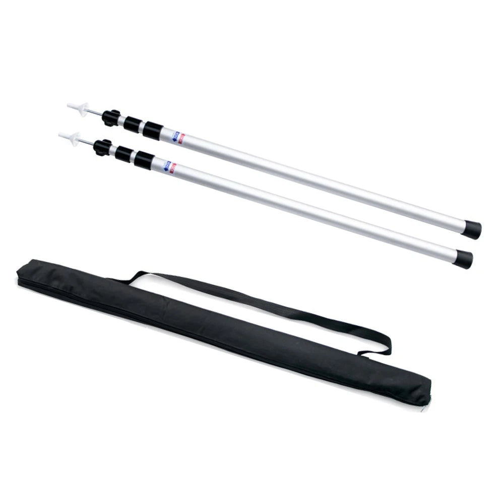 Thicken Aluminum Alloy Tent Pole Adjustable Tent Support Rod Beach Shelter Tarp Awning Pole Replacement Poles for Camping Hiking
