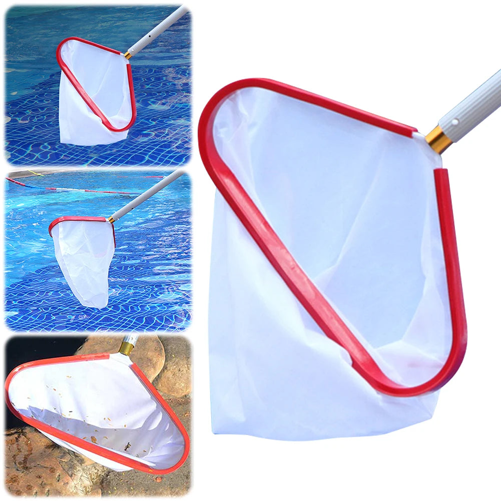 Beach Camp Pool Landing Net Pool Skimmer Net with Aluminum Handle Fine Mesh Pool Net Pool Leaf Skimmer Net for Pool Hot Tub Pond