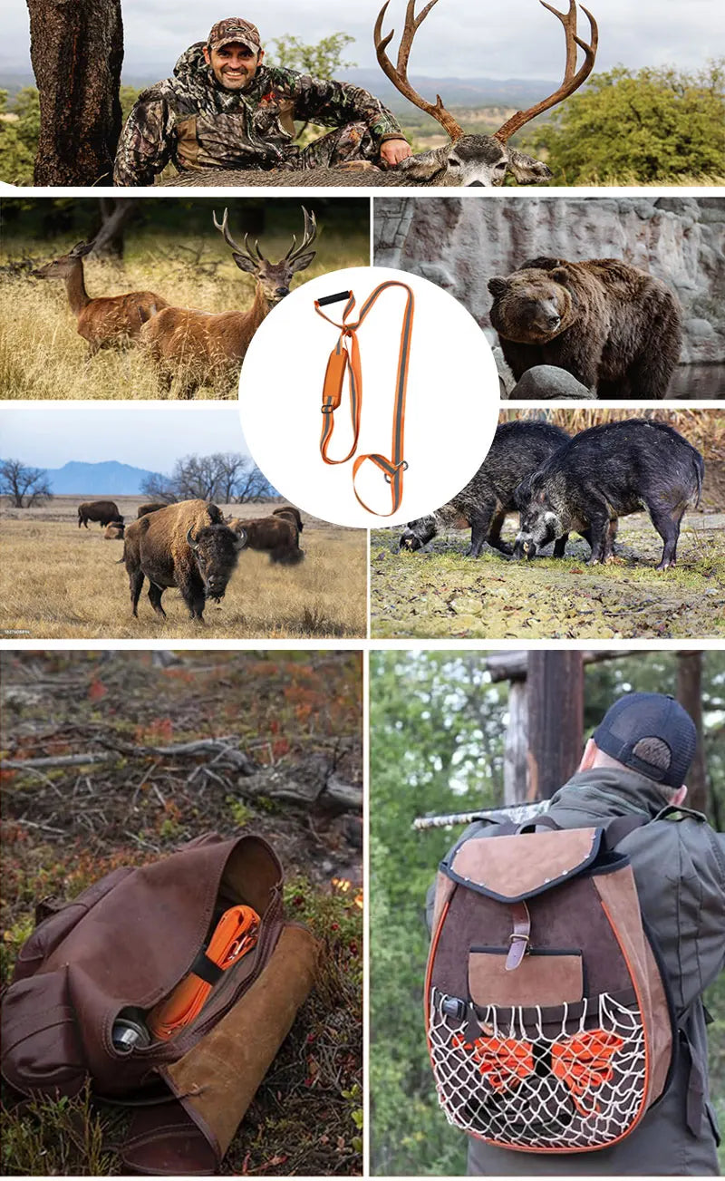 Deer Hunting Gear Deer Hanger Hoist for Skinning Elk Hunting Game Bags Deer Game Hauler Sled Drag Harness Perfect for Hunters
