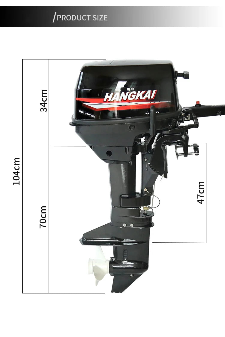 Beach Camp Hangkai Boat Engine 2 Stroke 9.8HP Outboard Motors