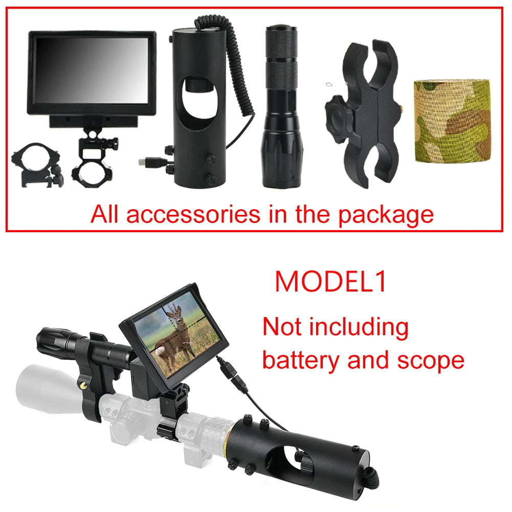 Beach Camp Night Vision Riflescope Hunting Scopes Optical Sight 850nm Infrared LED IR Waterproof Night Vision Hunting Camera