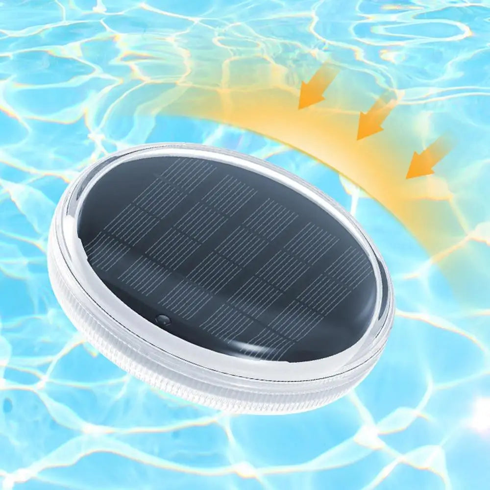 Beach Camp Solar Floating Pool Lights Floating Light IP68 Waterproof Colorful 9 Lighting Changing Lamp With 3 Timing Mode Pool Decoration