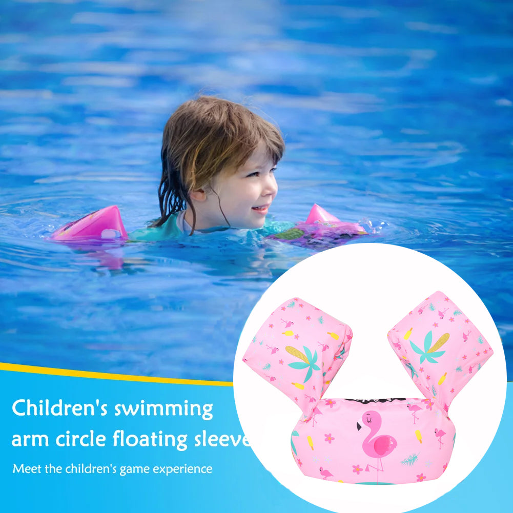 Beach Camp Kids Swimming Floats Ring Cartoon Swim Floating Armbands Buoy Cute Pool Float Rings for Kids Children for Baby Toddler Arm Float