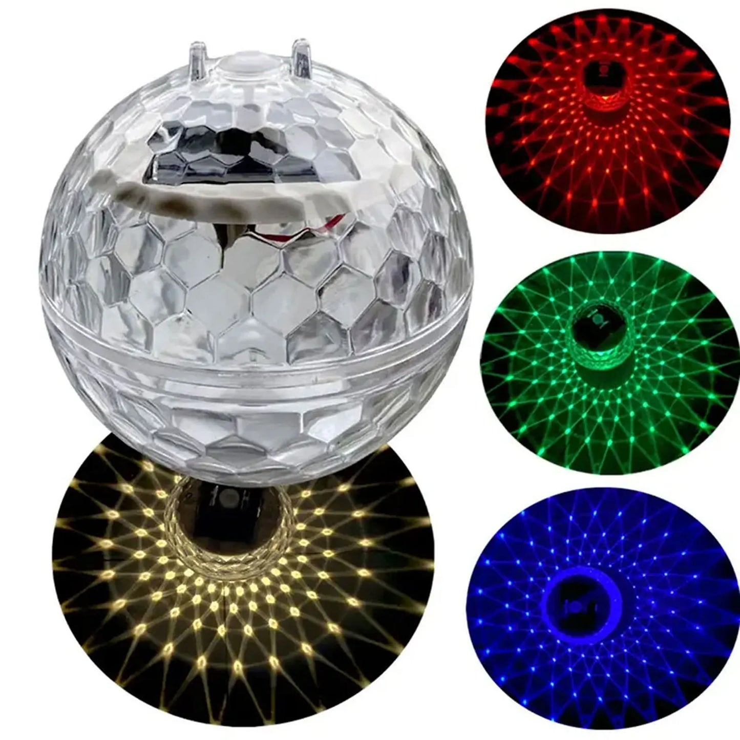 Beach Camp Floating Pool Lights, Floating Solar Pool Lights with RGB Color Changing Waterproof Pool Lights That Float for Swimming Pool