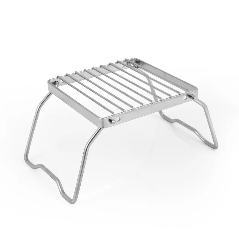 Folding Campfire Grill Stainless Steel Portable Multifunctional High Temperature Corrosion Resistance Outdoor Camping