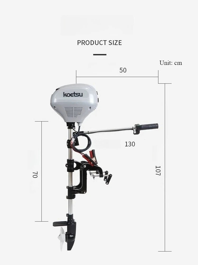 Beach Camp DC12V24V48V 45lbs 65lbs 130lbs brushless motor outboard engine, marine propeller for inflatable fishing boats, rubber boats
