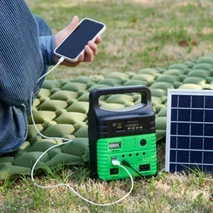 Beach Camp Portable Power Station 7500mAh Solar Mini Generator for Outdoor Camping Emergency Fishing Travel Party Trip with USB DC Outlet