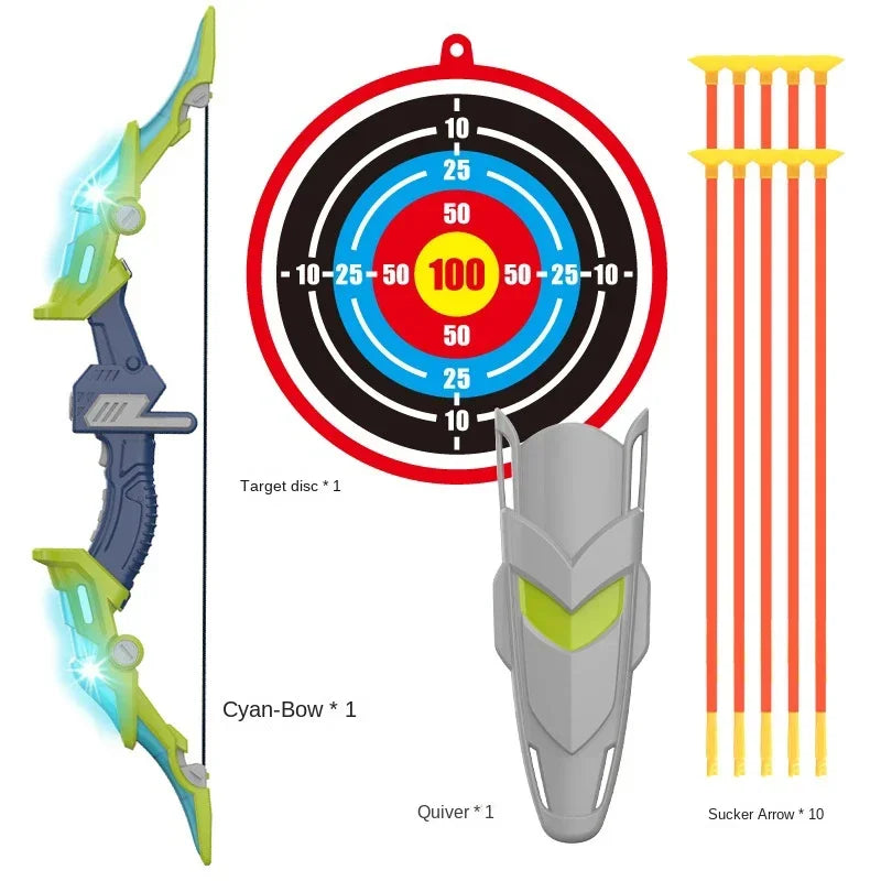 Bow and Arrows for Children Kids Archery Bow Practice Recurve Bow Outdoor Sports Game Hunting Shooting Toy Boys Gift Bow Kit Set